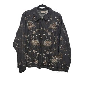 Embroidered Denim Jacket